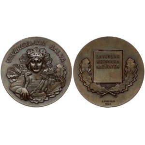 Latvia Medal (1934) the winner of the prize in the Latvian championship. Copper. Weight approx: 24.73g. Diameter: 40 mm...