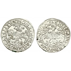 Lithuania 1/2 Grosz 1548 Vilnius. Sigismund II Augustus (1545-1572) - Lithuanian coins 1548 Vilnius...
