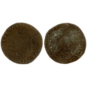 Lithuania 1/2 Grosz 1551 Vilnius. Sigismund II Augustus (1545-1572) - Lithuanian coins 1551 Vilnius. Averse: Chase...