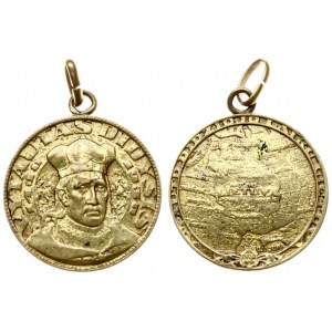 Lithuania Medal (1930) commemorating the 500th anniversary of the death of Vytautas the Great. Mark with an eye. Bronze...