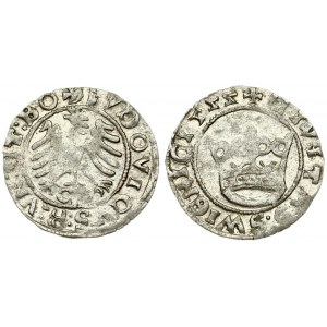 Poland 1/2 Grosz 1522 Silesia the city of Swidnica - Ludwik Jagiellonczyk (1516-1526); the king of Bohemia and Hungary...