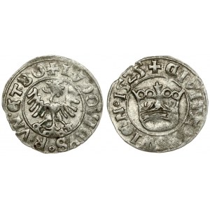 Poland 1/2 Grosz 1525 Silesia the city of Swidnica - Ludwik Jagiellonczyk (1516-1526); the king of Bohemia and Hungary...
