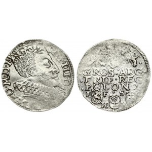 Poland 3 Groszy 1596 Bydgoszcz. Sigismund III Vasa (1587-1632) Averse: Crowned bust. Reverse...