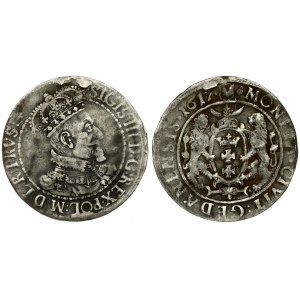 Poland Gdansk 1 Ort 1617 Sigismund III Vasa (1587-1632). Averse Lettering: SIGIS III D G REX POL M D L R PRVS...