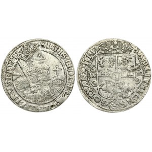 Poland 1 Ort 1622 (PRV.M.+) Bydgoszcz. Sigismund III Vasa (1587-1632). Averse: Crowned half-length figure right...