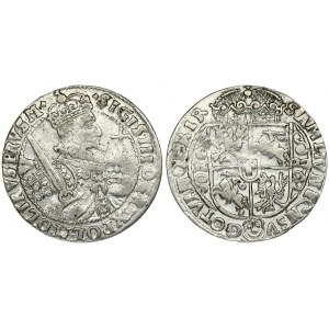 Poland 1 Ort 1622 (PRVS M) Bydgoszcz. Sigismund III Vasa (1587-1632). Averse: Crowned half-length figure right. Reverse...