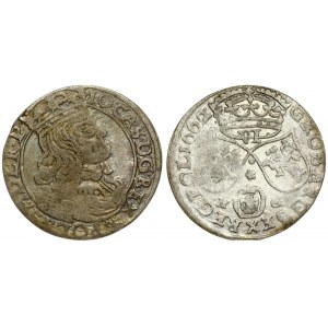Poland 6 Groszy 1662 NG John II Casimir Vasa (1649–1668). Averse: Large crowned bust right in linear circle. Reverse...