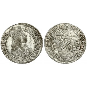 Poland 6 Groszy 1663 AT. John II Casimir Vasa (1649–1668). Averse: Large crowned bust right in linear circle. Reverse...