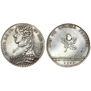 Poland Silver Medal 1747 Stanislaus Lesczynski 1738-1766 Silver Medal 1747 (Du Vivier...