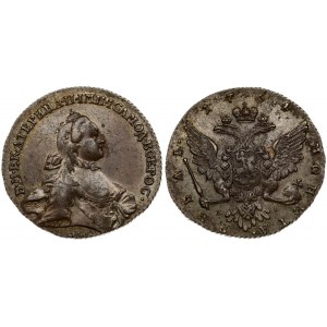 Russia 1 Rouble 1764 ММД-EI Moscow. Catherine II (1762-1796). Averse: Crowned bust right. Reverse...