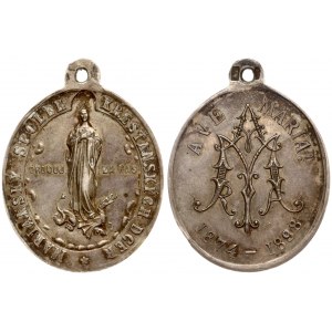 Czechoslovakia Religious Medal 1898 - Averse: Mother of God. Reverse: Mariansky Spolek ... Beautiful condition...