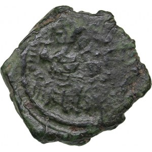 Byzantine AE Half Follis - Justin II and Sophia (565-578 AD)