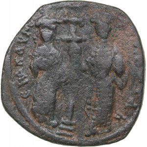 Byzantine AE Follis - Constantine X Ducas, with Eudocia (1059-1067 AD)