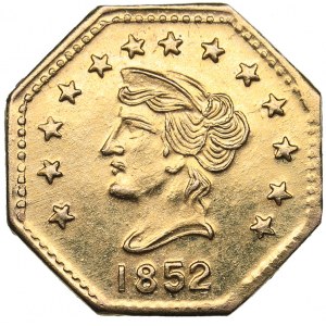 USA 1/2 dollar 1852 california gold