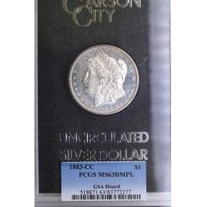 USA 1 dollar 1883 CC PCGS MS63DMPL