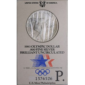 USA 1 dollar 1983 - Olympics