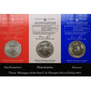 USA Coins set 1983 Olympics