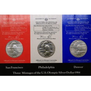 USA Coins set 1984 Olympics