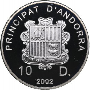 Andorra 10 dinar 2002 - Olympics Salt Lake 2002