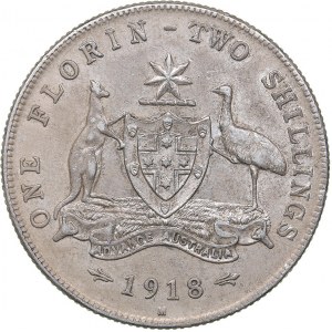 Australia 1 florin / 2 schilling 1918 M