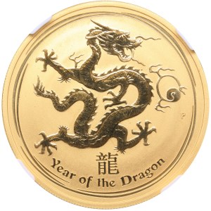 Australia 100 dollars 2012 P Year of the Dragon NCC MS 68