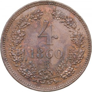 Austria 4 kreuzer 1860