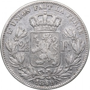 Belgia 2 1/2 francs 1849