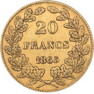 Belgia 20 francs 1865