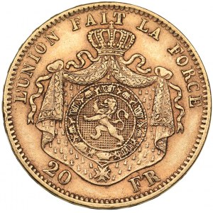 Belgia 20 francs 1870