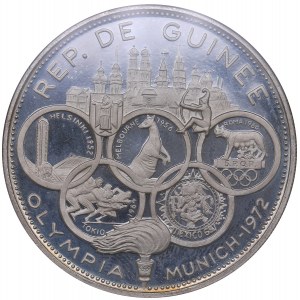 Guinea 5000 francs 1969 Olympics NGC PF 66 Ultra Cameo