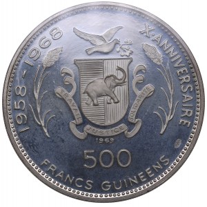 Guinea 5000 francs 1969 Olympics NGC PF 66 Ultra Cameo