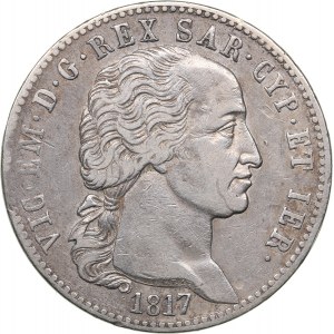 Italy - Sardinia 5 lire 1817