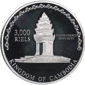 Cambodia 3000 riels 2007 - Olympics Beijing 2008