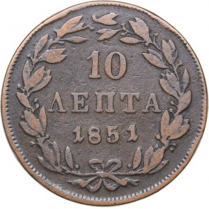 Greece 10 lepta 1851