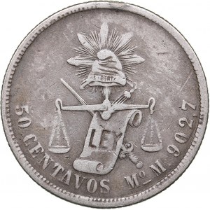 Mexico 50 centavos 1871