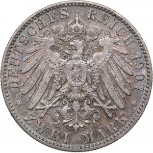 Germany - Saxony 2 mark 1907