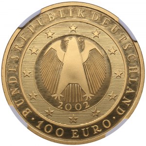 Germany 100 euro 2002 G NGC PF 70 Ultra Cameo