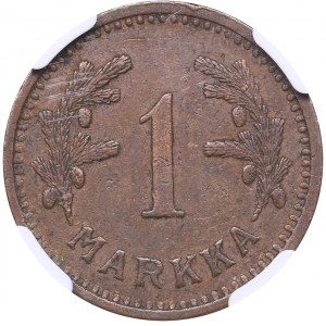 Finland 1 markka 1943 S NGC MINT ERROR AU 55 BN