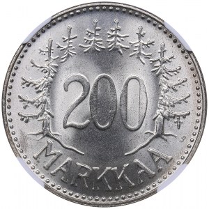 Finland 200 markkaa 1958 S NGC MS 67
