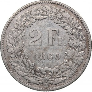 Switzerland 2 francs 1860