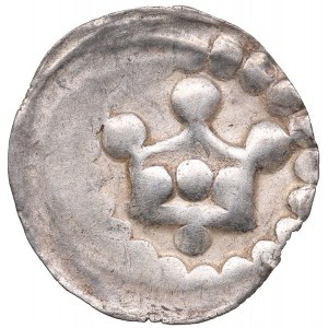 Reval pfennig (crown bracteate) Anonymous (1265-1332)