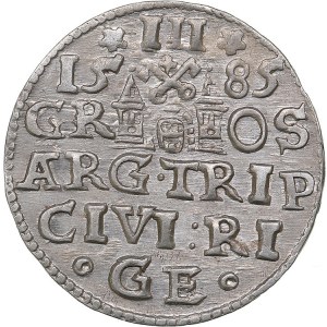 Riga 3 grosz 1585 - Stephen Batory (1576-1586)
