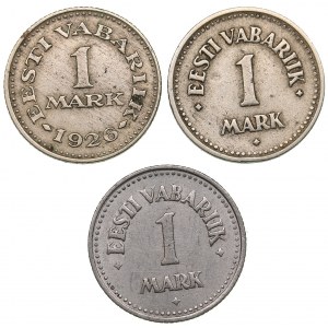 Estonia 1 mark 1922, 1924, 1926