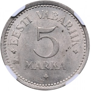 Estonia 5 marka 1922 NGC MS 63