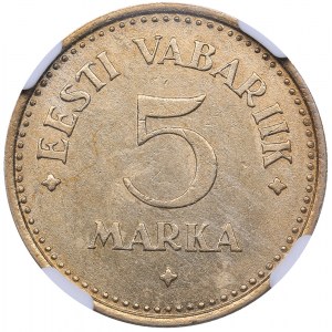 Estonia 5 marka 1924 NGC MS 62