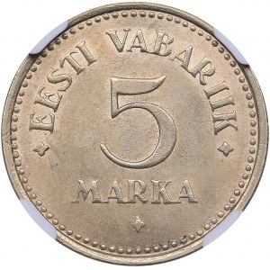 Estonia 5 marka 1924 NGC MS 64