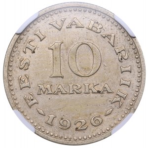 Estonia 10 marka 1926 NGC AU 58