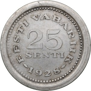 Estonia 25 senti 1928 - Silver Pattern