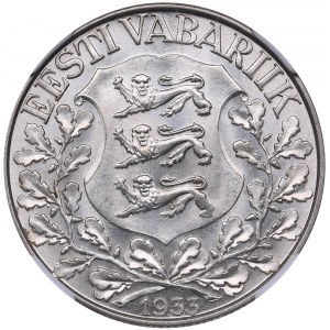 Estonia 1 kroon 1933 Song Festival NGC MS 65