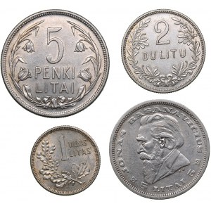 Lithuania 5, 2, 1 litas 1925-1936 (4)